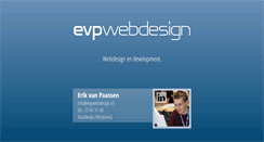 Desktop Screenshot of evpwebdesign.nl