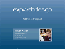 Tablet Screenshot of evpwebdesign.nl